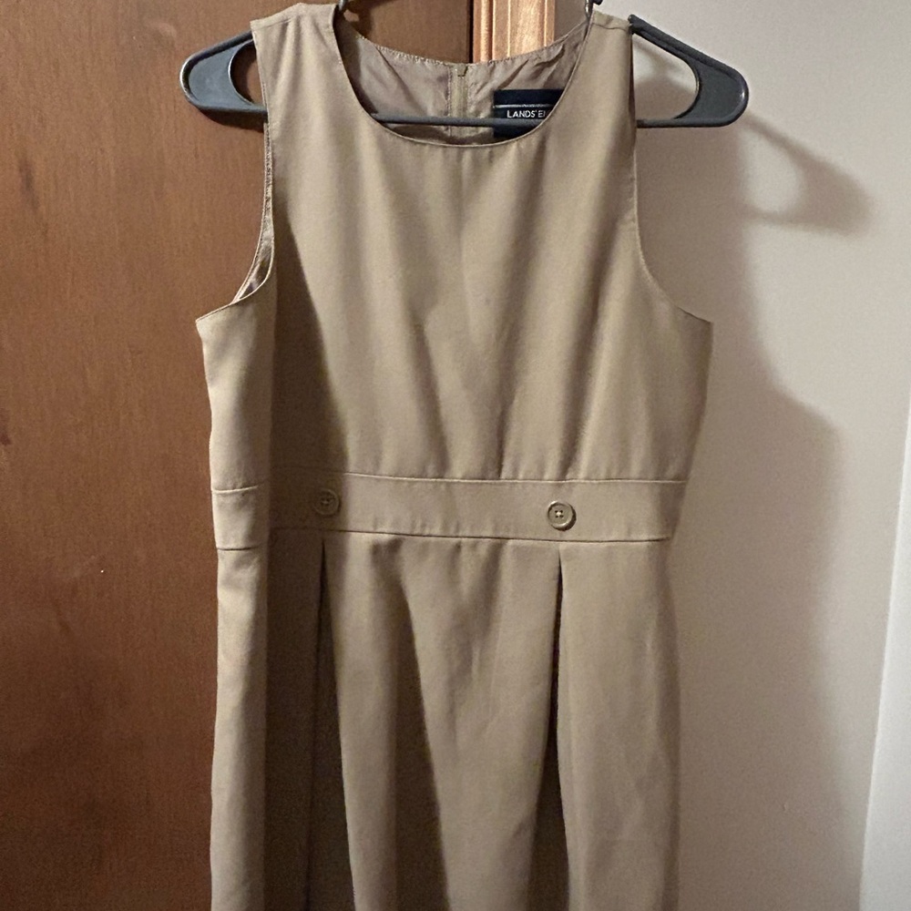Land’s End Girls Khaki Uniform Jumper Size 12+